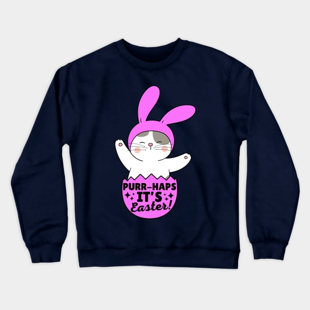 Easter Cat Crewneck Sweatshirt by Illustradise